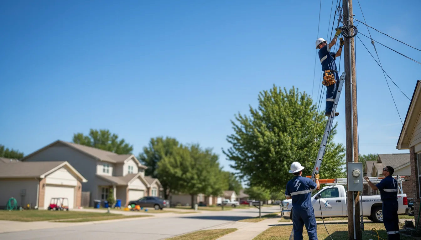 Residential electrician providing installation services in Olton, TX